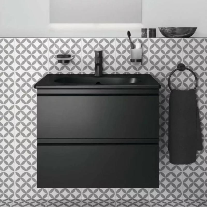 Mobilier pentru lavoar Ideal Standard, Tesi 60 cm, negru mat